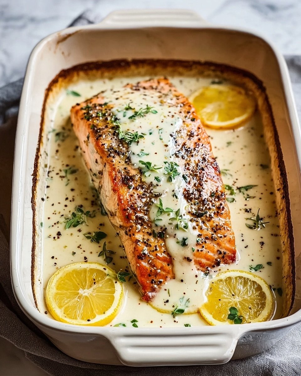 Baked Boursin Salmon Recipe - Recipe Image — Baked Boursin Salmon, Boursin Salmon recipe, healthy salmon dinner, easy salmon recipes, creamy salmon dish