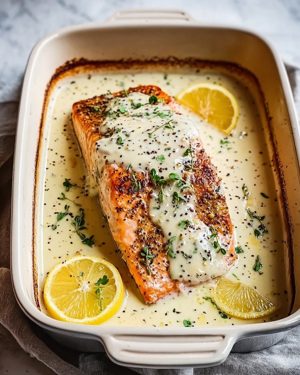 Baked Boursin Salmon Recipe - Recipe Image — Baked Boursin Salmon, Boursin Salmon recipe, healthy salmon dinner, easy salmon recipes, creamy salmon dish