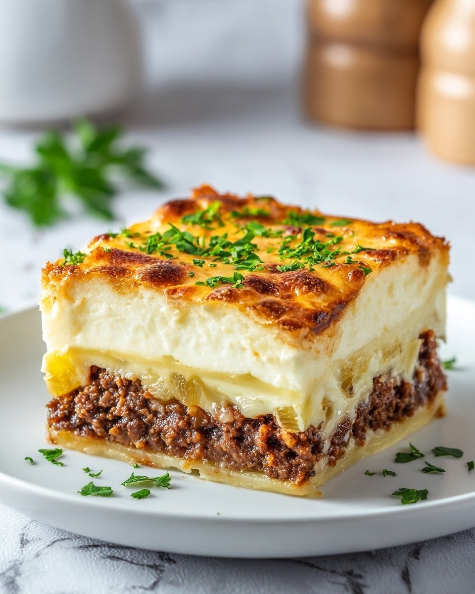 Outrageously Delicious Greek Moussaka Recipe - Recipe Image — Greek Moussaka, Greek Moussaka Recipe, Classic Moussaka, Homemade Greek Moussaka, Best Moussaka Recipe