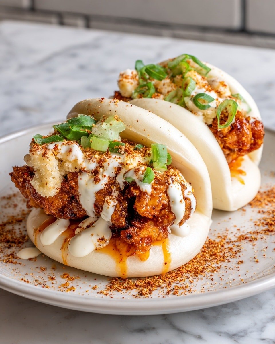 Dynamite Chicken Buns Recipe - Recipe Image — Dynamite Chicken Buns, spicy chicken buns, Chinese steamed buns, savory chicken stuffed buns, easy Asian bread recipes