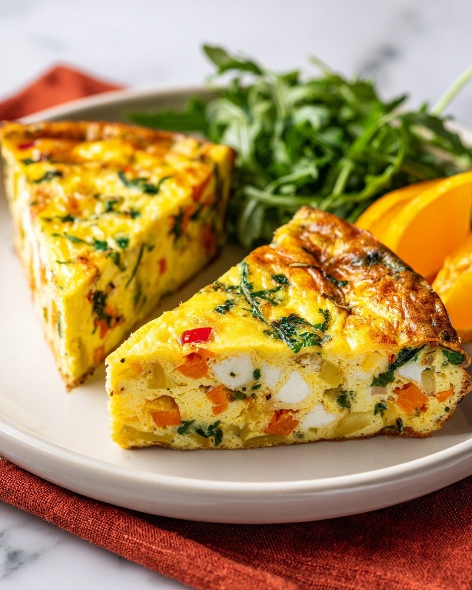 Easy Veggie Frittata Recipe - Recipe Image — Veggie Frittata, healthy egg breakfast, quick brunch ideas, vegetarian breakfast recipes, easy egg dishes