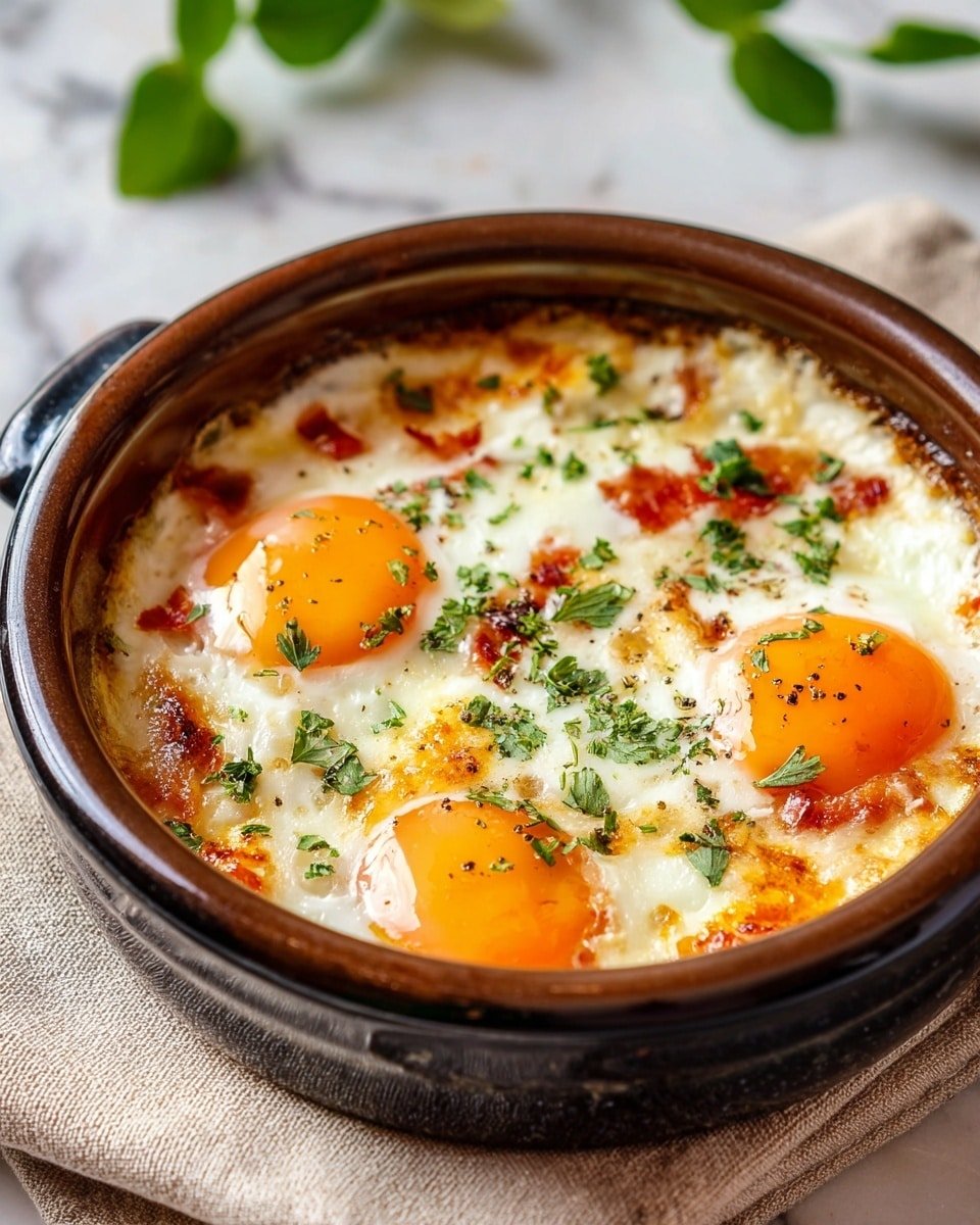 Baked Eggs Napoleon: The Ultimate Savory Puff Pastry Delight Recipe - Recipe Image — Baked Eggs Napoleon, savory puff pastry dish, brunch egg recipes, cheesy baked eggs, elegant breakfast ideas