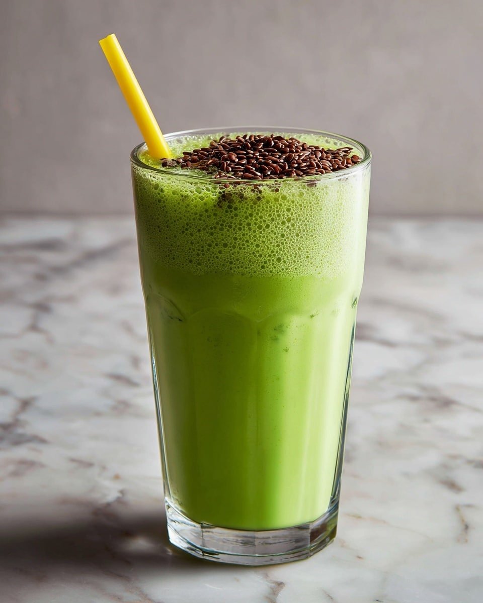 Healthy Green Smoothie Recipe - Recipe Image — Healthy Green Smoothie, green smoothie recipe, nutritious green drink, healthy breakfast smoothie, easy green smoothie