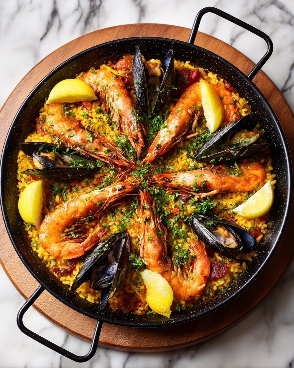 Authentic Paella Recipe - Recipe Image — Authentic Paella, paella recipe, traditional Spanish paella, seafood and chicken paella, how to make paella