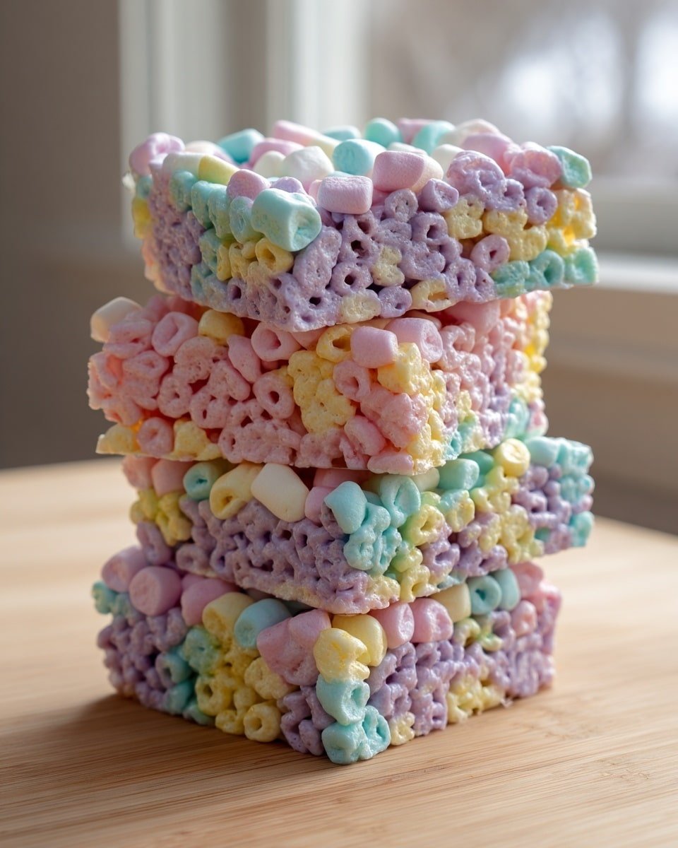 Cotton Candy Cloud Bites Recipe - Recipe Image — Cotton Candy Cloud Bites, cotton candy dessert, rice cereal treats, fun kids' snacks, light sweet treats