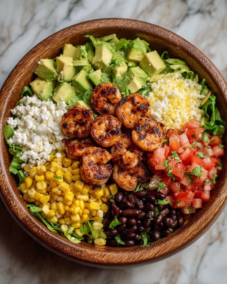 Grilled Mexican Shrimp Salad Recipe - Recipe Image — Grilled Mexican Shrimp Salad, Mexican shrimp salad, grilled shrimp recipes, healthy shrimp salad, vibrant seafood salad