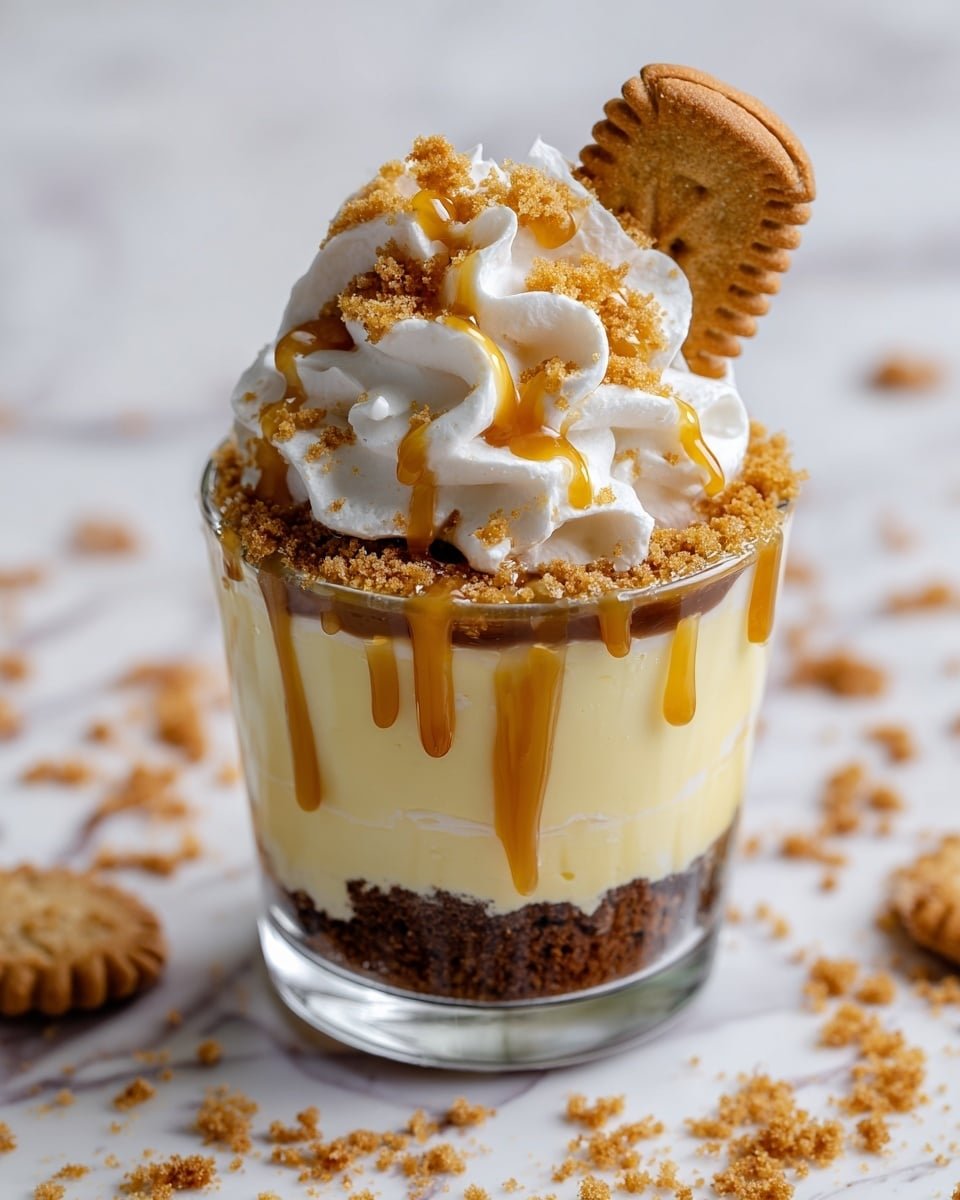 Cookie Butter Cheesecake Cups Recipe - Recipe Image — Cookie Butter Cheesecake Cups, easy cookie butter desserts, individual cheesecake recipes, no-bake cheesecake cups, creamy cookie butter treats