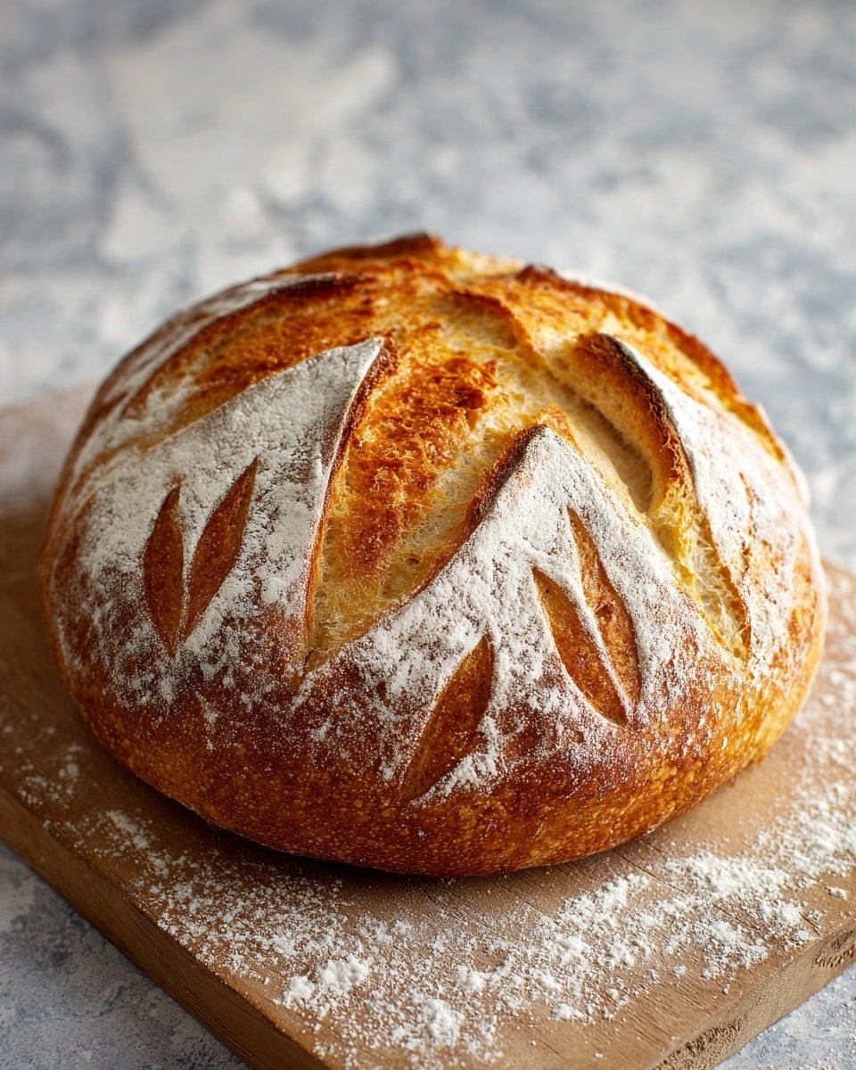 Traditional German Rustic Bread Loaf Recipe - Recipe Image — Traditional German Rustic Bread Loaf, German rustic bread, hearty rye bread, homemade German bread, authentic rustic bread