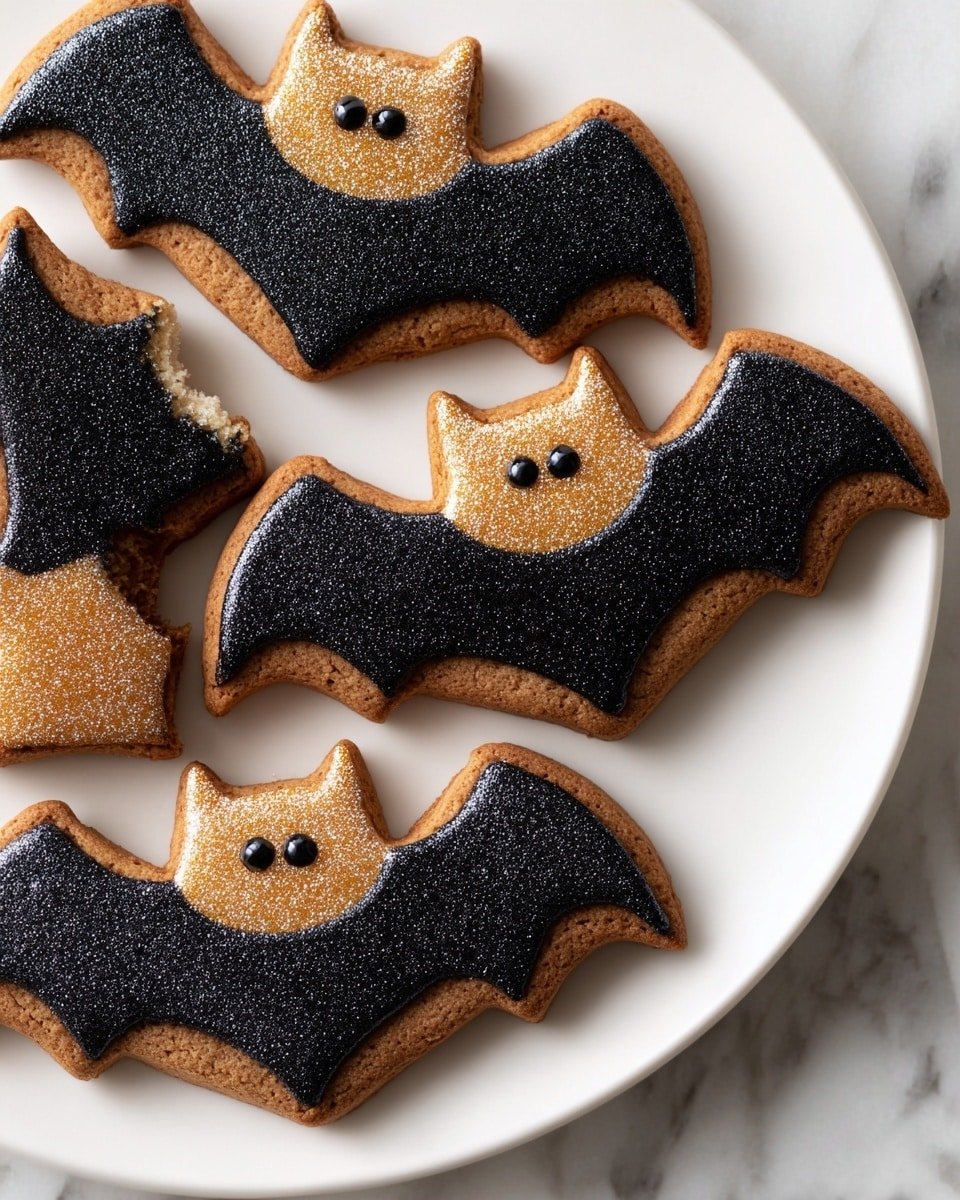 51 Irresistible Bat Silhouette Cookies That Steal the Show Recipe - Recipe Image — 51 Irresistible Bat Silhouette Cookies, spooky Halloween cookies, bat-shaped cookies for parties, black silhouette cookies recipe, festive Halloween treats