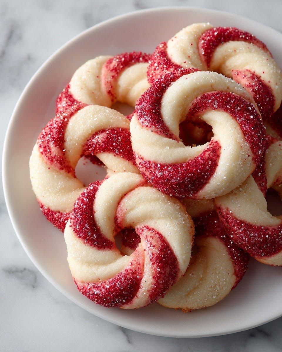 Candy Cane Cookies Recipe - Recipe Image — Candy Cane Cookies Christmas Treats Peppermint Holiday Baking Festive Cookies