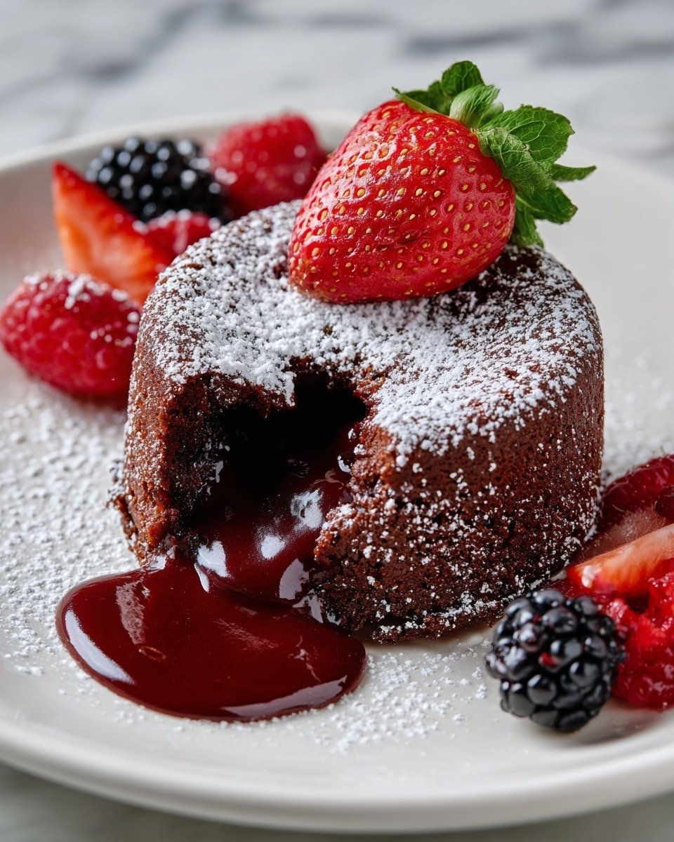 Red Velvet Molten Lava Cake Recipe - Recipe Image — Red Velvet Molten Lava Cake, red velvet molten cake, molten lava cake recipe, Valentine’s Day dessert, easy molten lava cake
