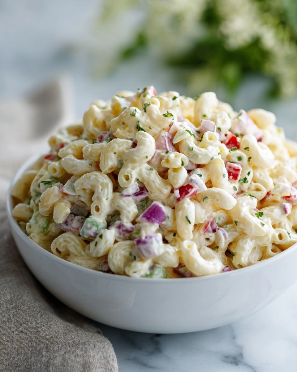 Gordon Ramsay Macaroni Salad Recipe - Recipe Image — Gordon Ramsay Macaroni Salad, Classic pasta salad, creamy mac salad, tangy mustard pasta, easy summer side dish