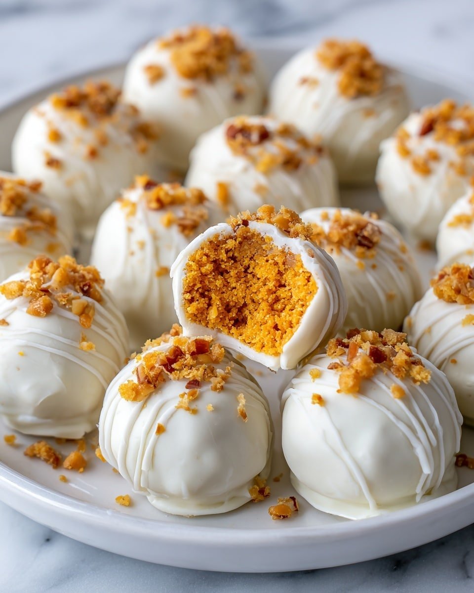 No Bake Pumpkin Cheesecake Balls Recipe - Recipe Image — No Bake Pumpkin Cheesecake Balls, Pumpkin Cheesecake Balls, Fall Dessert, No Bake Pumpkin Treats, Easy Pumpkin Cheesecake