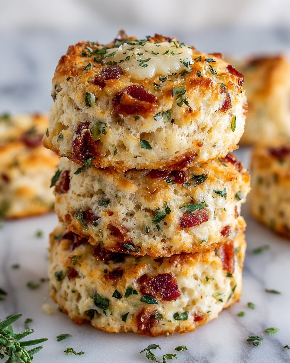 Breakfast Protein Biscuits with Ham, Cheese, Chives, and Spinach or Italian Sausage, Sun-Dried Tomatoes, and Feta Recipe - Recipe Image — Breakfast Protein Biscuits with Ham, Cheese, Chives, and Spinach or Italian Sausage, Sun-Dried Tomatoes, and Feta, hearty breakfast biscuits, protein-packed morning snacks, versatile breakfast recipes, savory brunch ideas, easy breakfast biscuits
