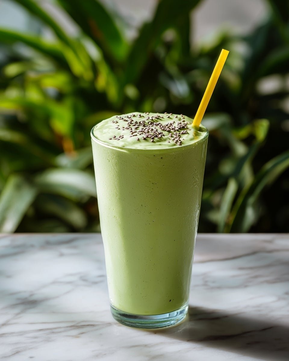 Healthy Green Smoothie Recipe - Recipe Image — Healthy Green Smoothie, green smoothie recipe, nutritious green drink, healthy breakfast smoothie, easy green smoothie