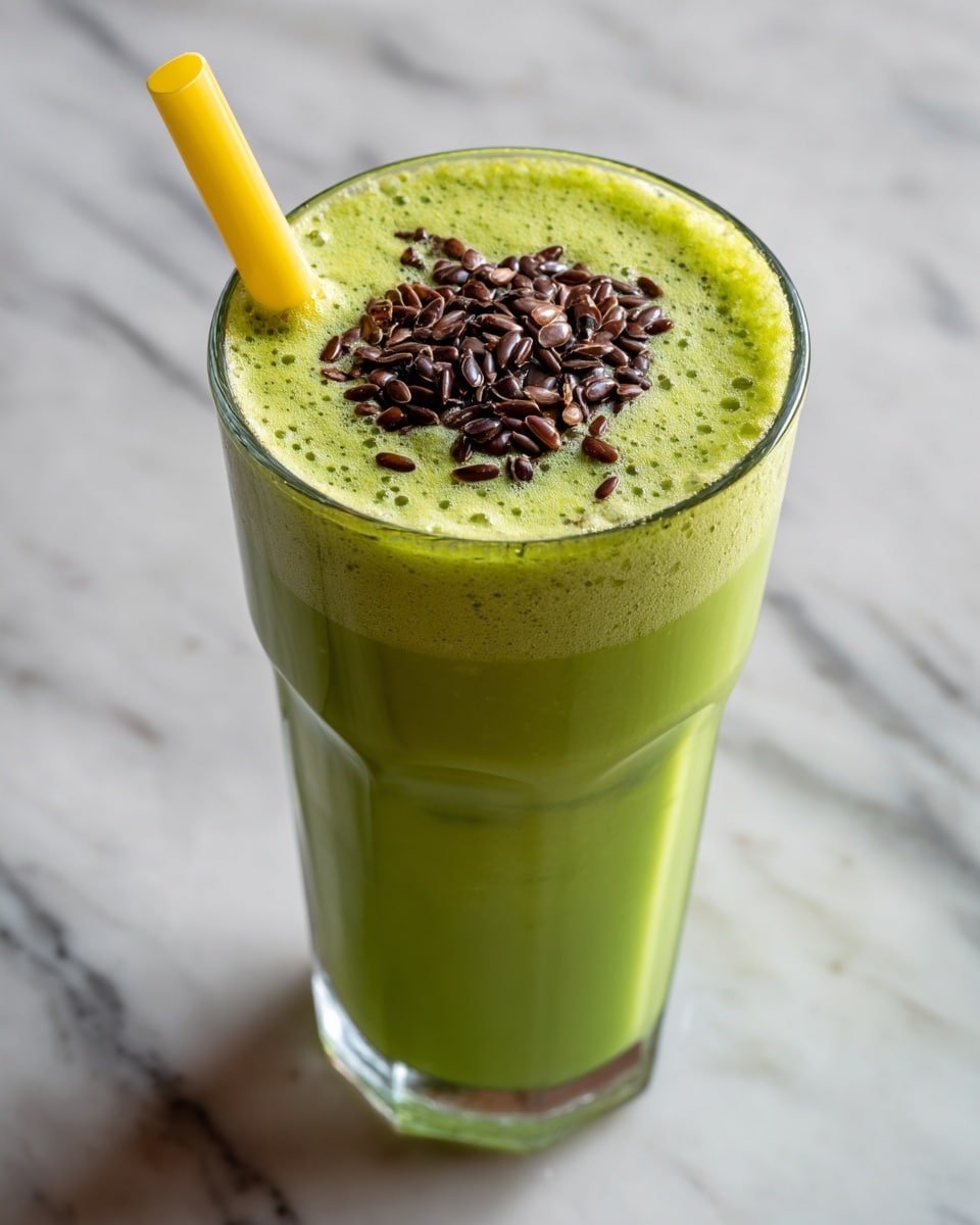 Healthy Green Smoothie Recipe - Recipe Image — Healthy Green Smoothie, green smoothie recipe, nutritious green drink, healthy breakfast smoothie, easy green smoothie