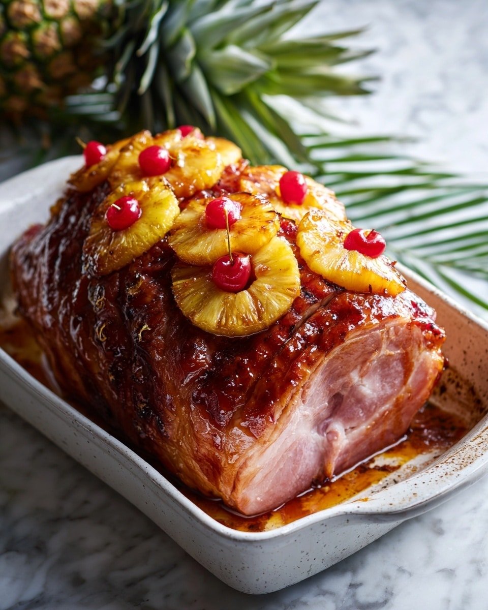 Easy AF Honey Baked Ham Recipe - Recipe Image — Easy AF Honey Baked Ham, honey glazed ham recipe, holiday ham ideas, simple baked ham, juicy honey ham