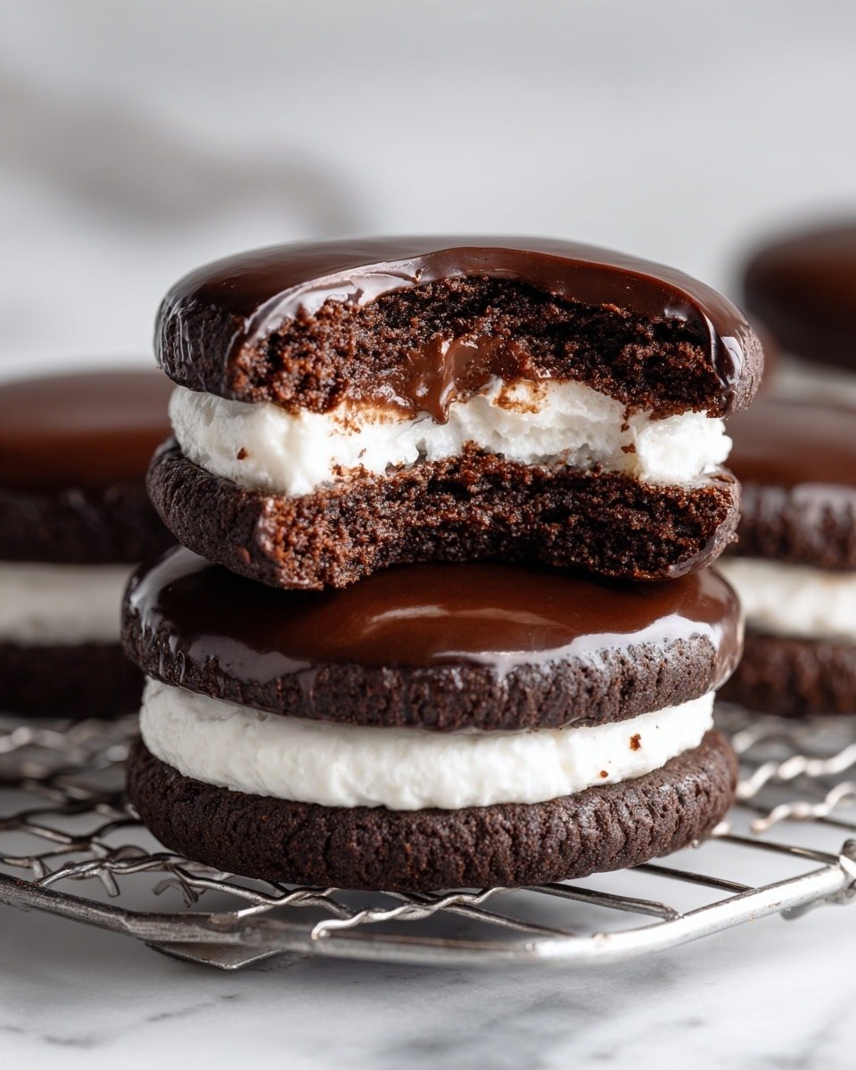 Marshmallow Hot Cocoa Surprise Cookies Recipe - Recipe Image — Marshmallow Hot Cocoa Surprise Cookies, chocolate marshmallow cookies, cozy hot cocoa desserts, easy marshmallow cookies, gooey marshmallow cookies