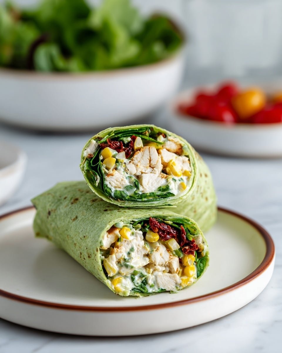 Green Goddess Chickpea Salad Wraps Recipe - Recipe Image — Green Goddess Chickpea Salad Wraps, healthy vegetarian wraps, quick lunch ideas, easy plant-based recipes, fresh chickpea salad wraps