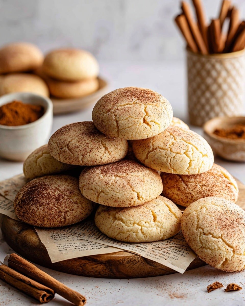 Snickerdoodle Cookies with Cinnamon Sugar Topping Recipe - Recipe Image — Snickerdoodle Cookies with Cinnamon Sugar Topping, cinnamon sugar cookie recipe, homemade Snickerdoodles, soft chewy cinnamon cookies, classic Snickerdoodle dessert